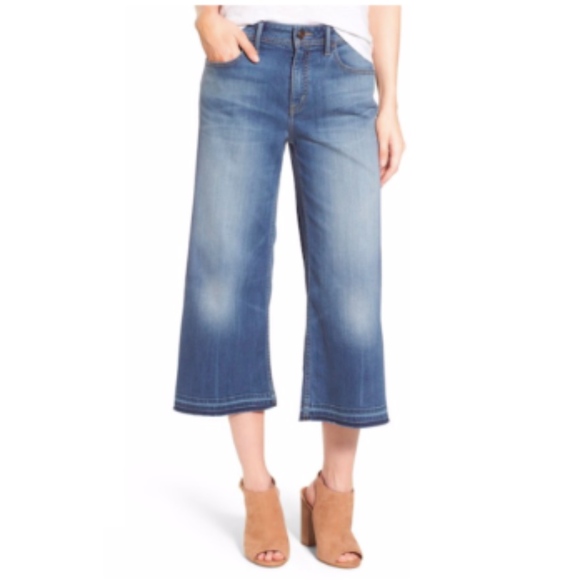 NWT Chelsea28 Denim Crop Jeans 2 Wide Leg NEW Blue - Picture 1 of 8